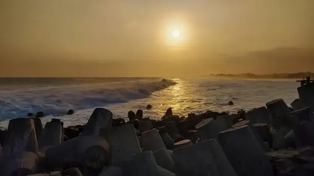 suasana indah di pantai glagah kulonprogo